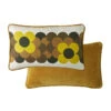 Retro Flower Stripe Cushion Cover 50x30cm In Dune 1 Retro Flower Stripe Cushion Cover 50x30cm In Dune -Orla Kiely 30530