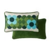 Retro Flower Stripe Cushion Cover 50x30cm In Riviera -Orla Kiely 30531