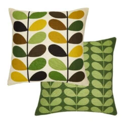 Multi Stem Cushion Cover 50cm In Fern, Ochre