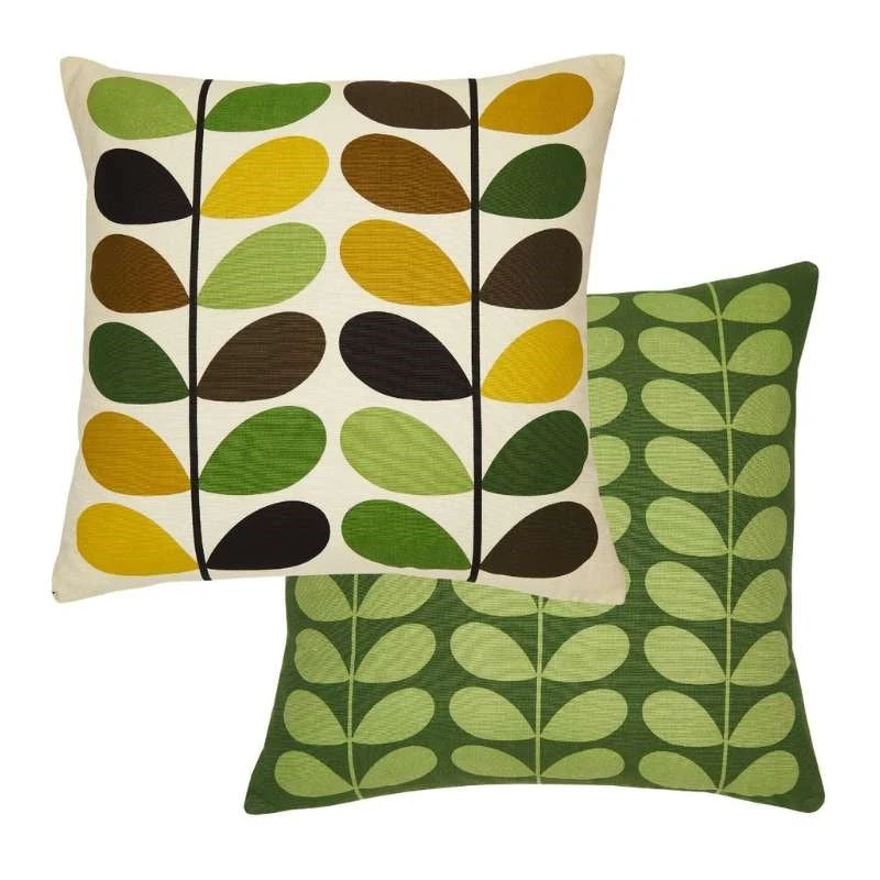 Multi Stem Cushion Cover 50cm In Fern, Ochre 3 Multi Stem Cushion Cover 50cm In Fern, Ochre