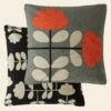 Cut Stem Cushion Smoke-Tomato -Orla Kiely 5021253197908 cut stem smoke tomato