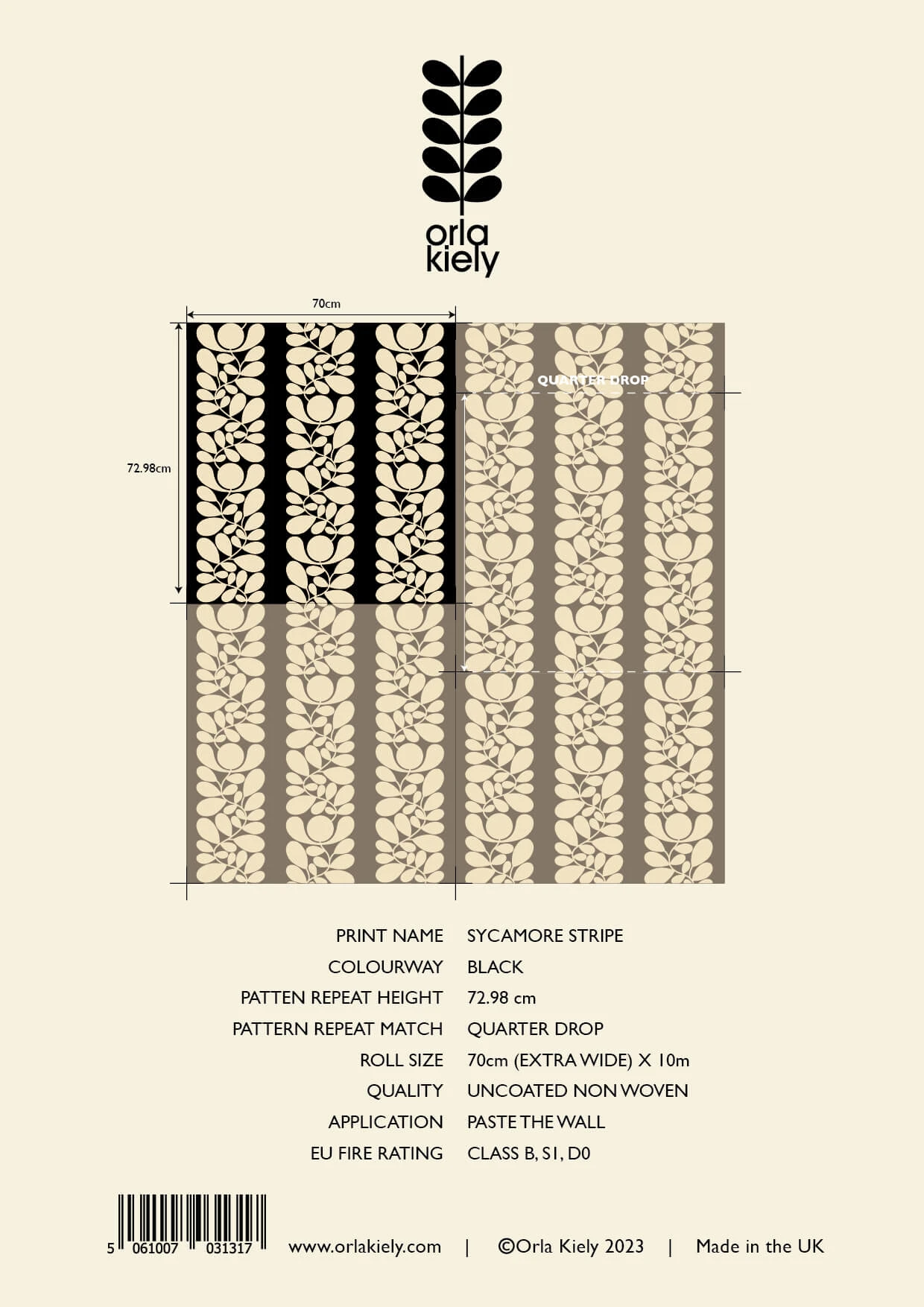 Sycamore Stripe Wallpaper - Sample 4 Sycamore Stripe Wallpaper - Sample - Image 2