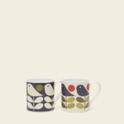 Large Mug Set Of 2 - Early Bird -Orla Kiely 8 mug 0070