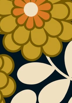 Dahlia Wallpaper - Sample -Orla Kiely B80F4545 3FB7 4F6F B763 EB076D5FDADB