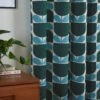 Block Stem Lined Eyelet Curtains Jade -Orla Kiely BlockStemJade Cameo1