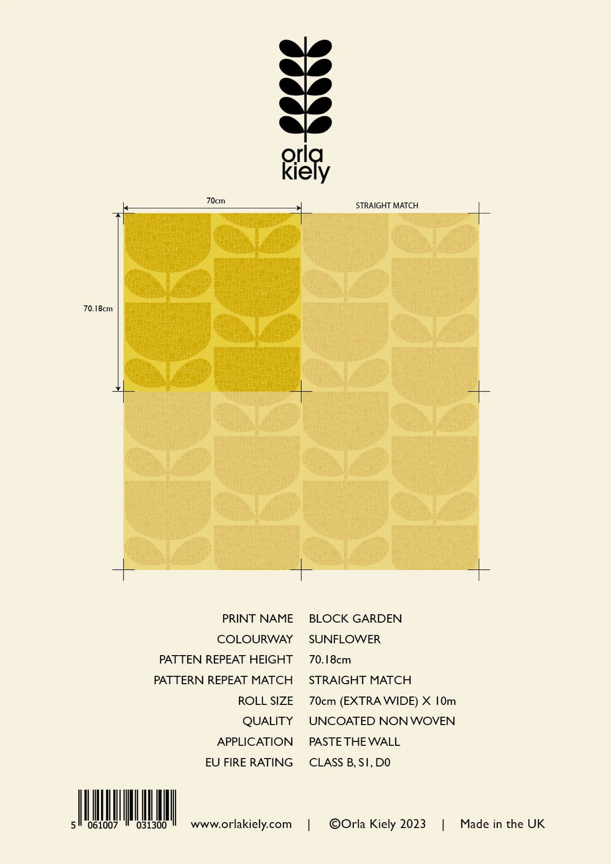 Block Garden Wallpaper - Sample 4 Block Garden Wallpaper - Sample - Image 2