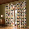 Multi Stem Lined Eyelet Curtains 1 Multi Stem Lined Eyelet Curtains -Orla Kiely Multi Stem Multi FINAL small 310f549b a62e 4adc 8aa1 a024c8479acf