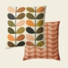 Multi Stem Cushion - Auburn -Orla Kiely OKxJLP MultiStem AuburnTOGETHER