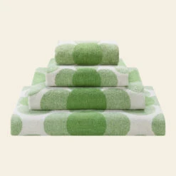 Retro Flower Towels Clover -Orla Kiely RetroFlowerTowelsClover