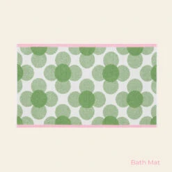 Retro Flower Towels Clover -Orla Kiely RetroFlowerTowelsClover BathMat
