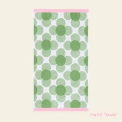 Retro Flower Towels Clover -Orla Kiely RetroFlowerTowelsClover HandTowel