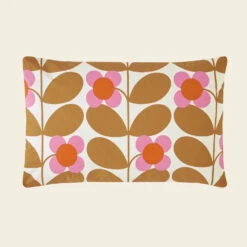 Stem Bloom Bed Linen Saffron -Orla Kiely StemBloomPillowCutout