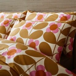 Stem Bloom Bed Linen Saffron -Orla Kiely StemBloomSaffroncameo