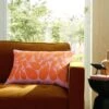Sycamore Stripe Cushion Tomato / Pink -Orla Kiely SycamoreStripeTomato PinkCameo