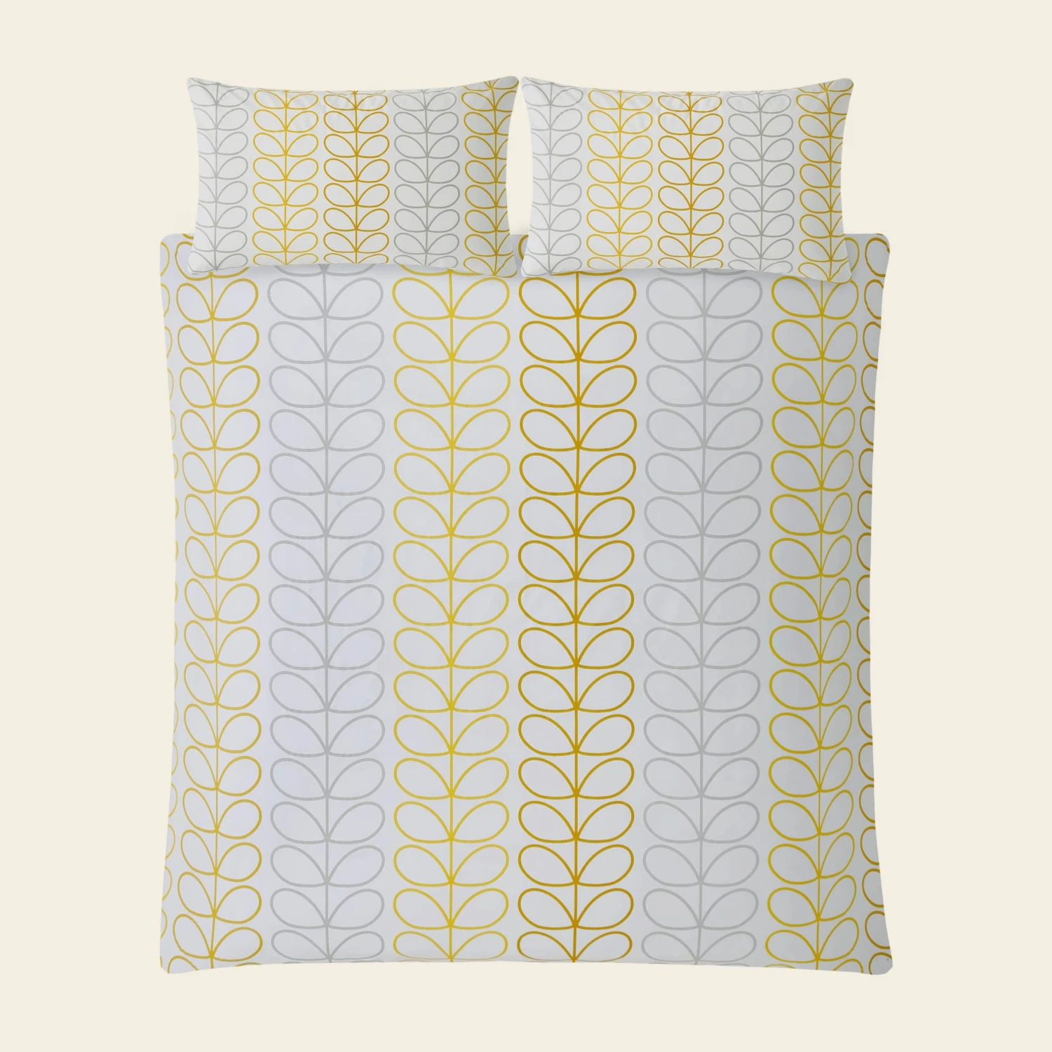 Trio Stem Bed Linen Ochre 4 Trio Stem Bed Linen Ochre - Image 2