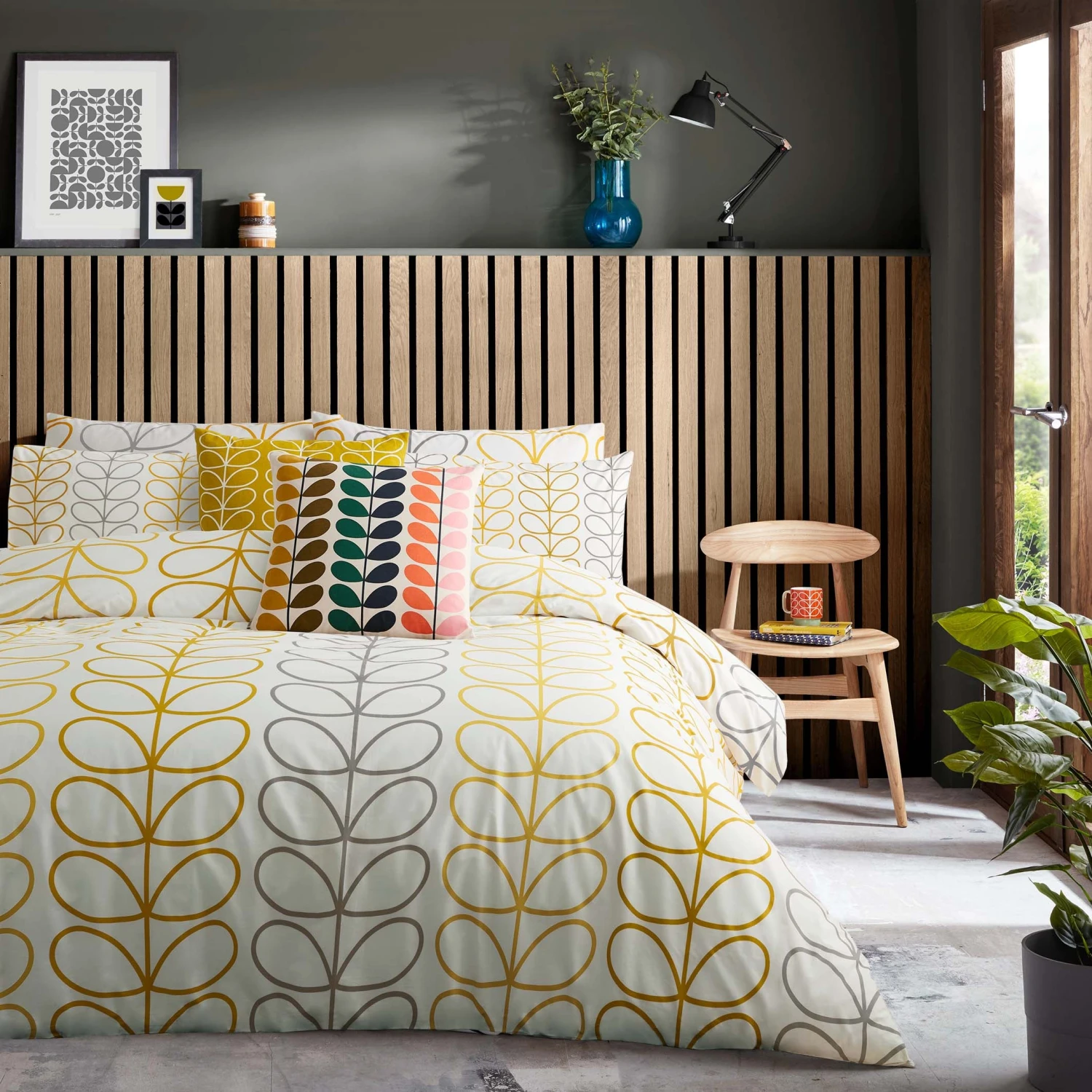 Trio Stem Bed Linen Ochre 3 Trio Stem Bed Linen Ochre