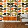 Multi Stem Classic Wallpaper - 52cm X 10m -Orla Kiely classic multi stem wallpaper orla kiely 3
