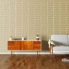 Linear Stem Stone Wallpaper - 52cm X 10m -Orla Kiely linear stem stone wallpaper orla kiely 2