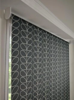 Ready Made Roller Blinds Linear Stem Cool Grey 7 Ready Made Roller Blinds Linear Stem Cool Grey -Orla Kiely linearstemcoolgreycloseupforemail