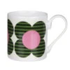 Orla Kiely Green Striped Flower Standard Mug -Orla Kiely mclaggan smith orla kiely msok192 green striped flower mug 01 copy 3