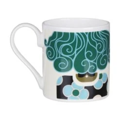 Orla Kiely Dee Dee Teal Standard Mug 7 Orla Kiely Dee Dee Teal Standard Mug -Orla Kiely mclaggan smith orla kiely msook170 dee dee teal standard mug 03