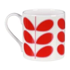 Orla Kiely Linear Stem Red Large Mug 7 Orla Kiely Linear Stem Red Large Mug -Orla Kiely mclaggan smith orla kiely msqok168 linear stem red large mug 03