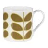 Orla Kiely Linear Stem Olive Large Mug -Orla Kiely mclaggan smith orla kiely msqok169 linear stem olive large mug 01