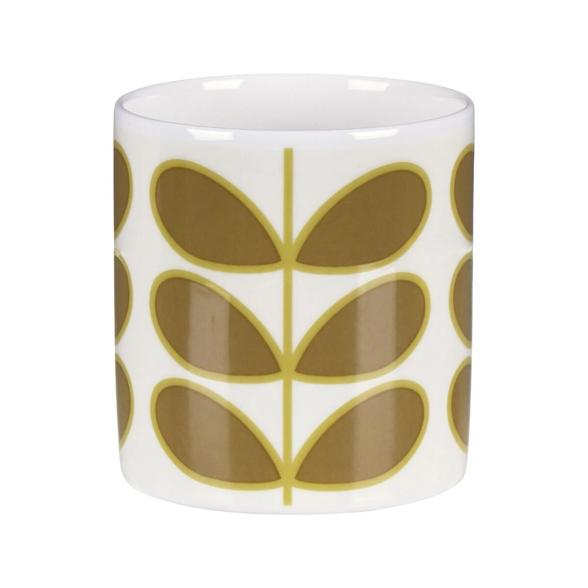 Orla Kiely Linear Stem Olive Large Mug 4 Orla Kiely Linear Stem Olive Large Mug - Image 2