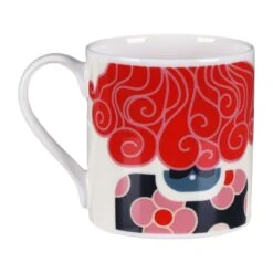 Orla Kiely Dee Dee Red Large Mug 7 Orla Kiely Dee Dee Red Large Mug -Orla Kiely mclaggan smith orla kiely msqok171 dee dee red large mug 03