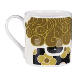 Orla Kiely Dee Dee Olive Large Mug -Orla Kiely mclaggan smith orla kiely msqok172 dee dee olive large mug 03