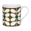 Orla Kiely 60’s Stem Olive Large Mug -Orla Kiely mclaggan smith orla kiely msqok173 60s stem olive large mug 01
