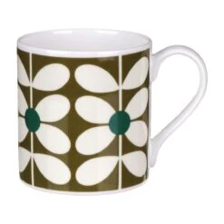 Orla Kiely 60’s Stem Olive Large Mug