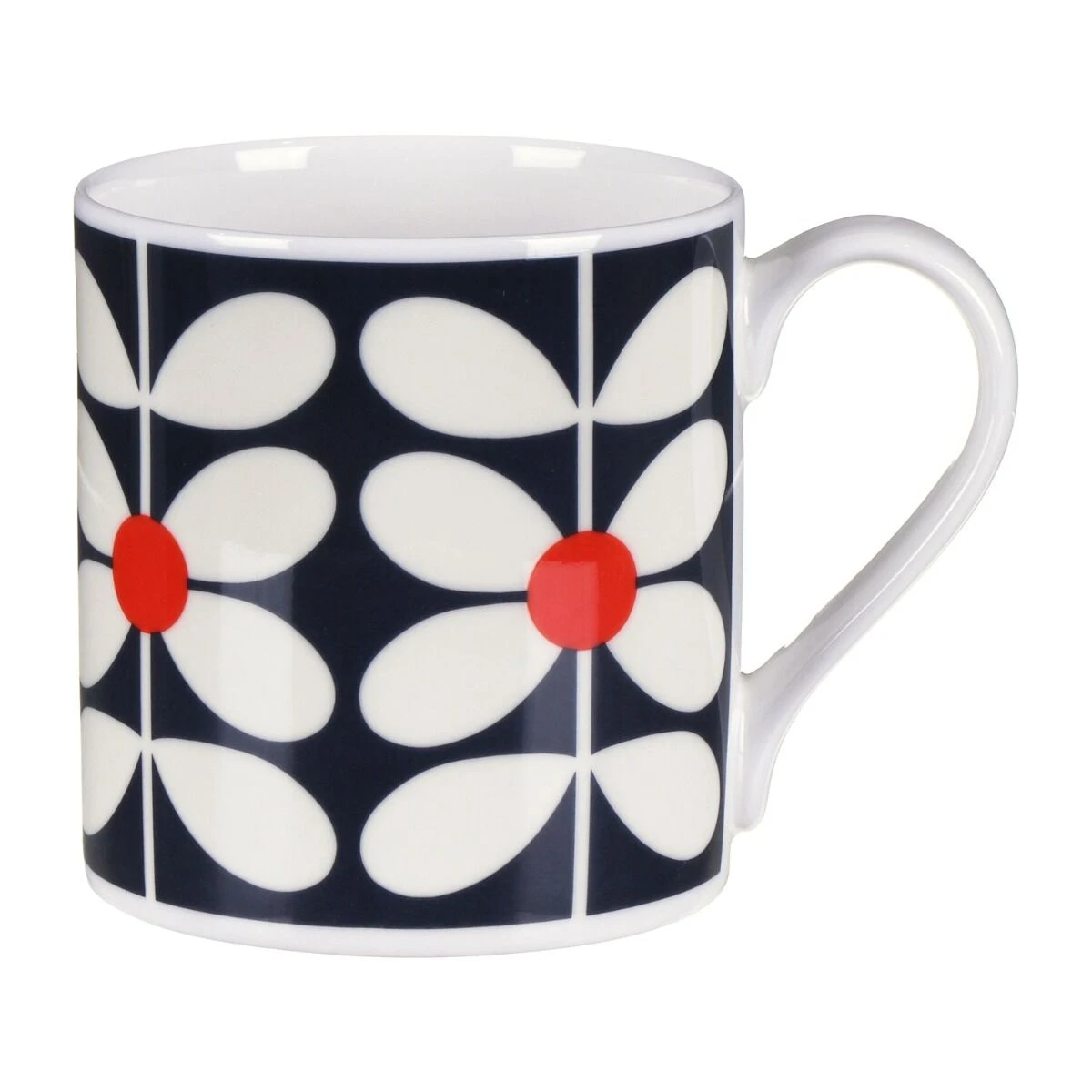 Orla Kiely 60’s Stem Navy Large Mug 3 Orla Kiely 60’s Stem Navy Large Mug