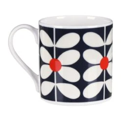 Orla Kiely 60’s Stem Navy Large Mug 7 Orla Kiely 60’s Stem Navy Large Mug -Orla Kiely mclaggan smith orla kiely msqok174 60s stem navy large mug 03