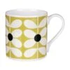 Orla Kiely 60’s Stem Ochre Large Mug -Orla Kiely mclaggan smith orla kiely msqok175 60s stem ochre large mug 01