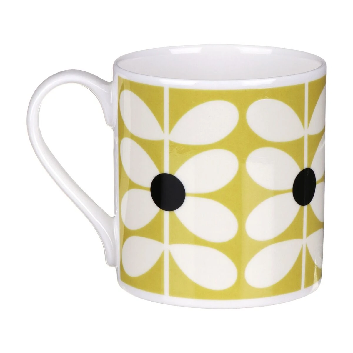Orla Kiely 60’s Stem Ochre Large Mug 5 Orla Kiely 60’s Stem Ochre Large Mug - Image 3