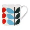 Orla Kiely Multi Solid Stem Large Mug -Orla Kiely mclaggan smith orla kiely msqok179 multi solid stem large mug 01