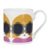 Orla Kiely Yellow And Purple Lola Standard Mug -Orla Kiely mclaggan smith orla kiely ok143 yellow and purple lola small mug 1