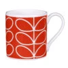 Orla Kiely Linear Stem Orange Poppy Large Mug -Orla Kiely mclaggan smith orla kiely qok90 poppy linear stem large mug 01v2
