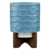 Orla Kiely Sixties Stem Sky Ceramic Plant Pot 1 Orla Kiely Sixties Stem Sky Ceramic Plant Pot -Orla Kiely ok644 orla kiely ceramic plant pot sixties stem sky 01 1
