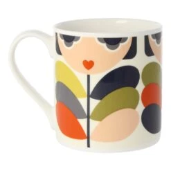 Orla Kiely Lady Stem Multi Large Mug -Orla Kiely qok130c