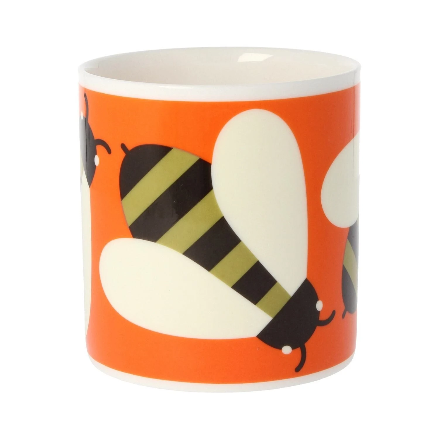 Orla Kiely Busy Bee Orange Large Mug 4 Orla Kiely Busy Bee Orange Large Mug - Image 2