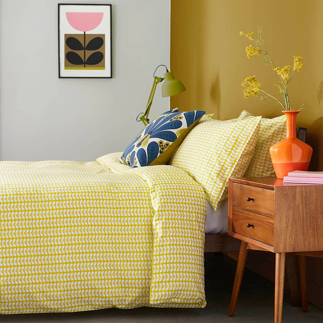 Tiny Stem Bed Linen - Yellow 3 Tiny Stem Bed Linen - Yellow